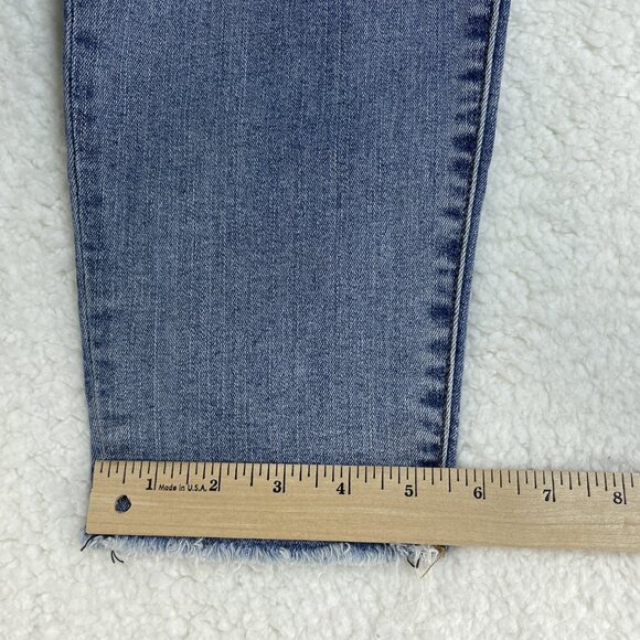 Kut From The Kloth Jeans Womens Sz 14 Blue Ankle Skinny Distressed Denim 35x28 - Picture 9 of 13
